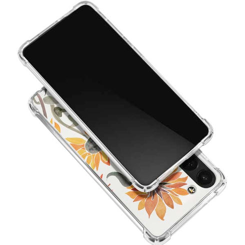 Yellow Sunflower by Cat Coq Galaxy S24 FE Clear Case